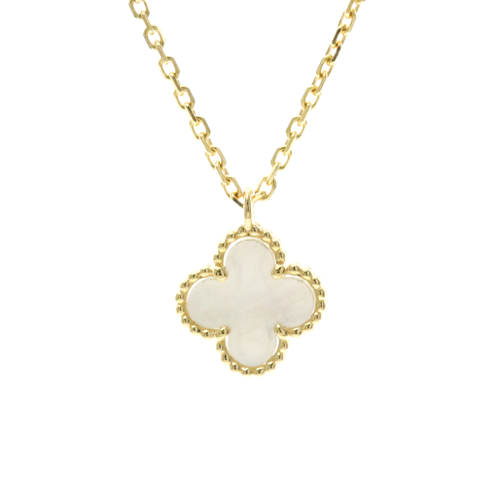 Van Cleef & Arpels Sweet Alhambra Necklace RF69100 Yellow Gold (18K) Mother O...